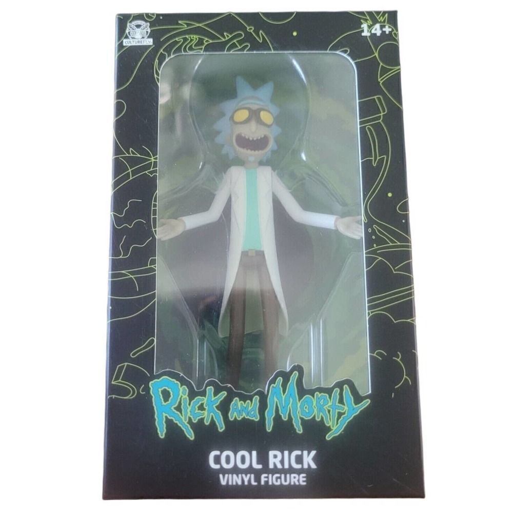 Rick And Morty Cool Rick Vinyl Figure Adult Swim Culturefly NIB Mad Scientist